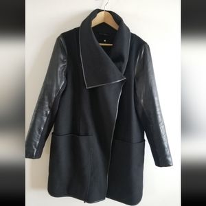 Mackage Wool & Leather Coat size Large